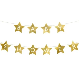 Golden Garland Baby Shower Tähdet 2.9m