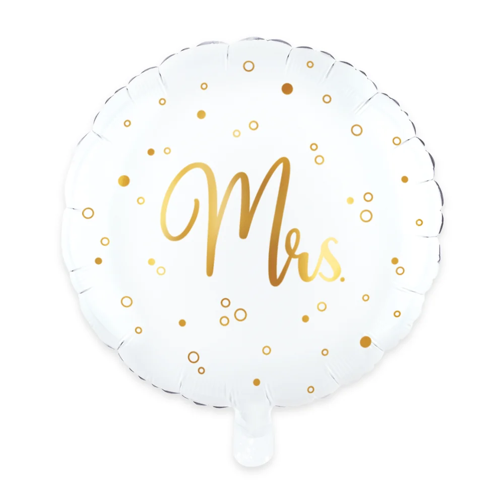 Häät Helium ilmapallo "Mrs" Tyhjä 45cm