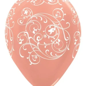 Ilmapallot Filigree Metallic Rose Gold 30cm 25kpl 30cm 25kpl
