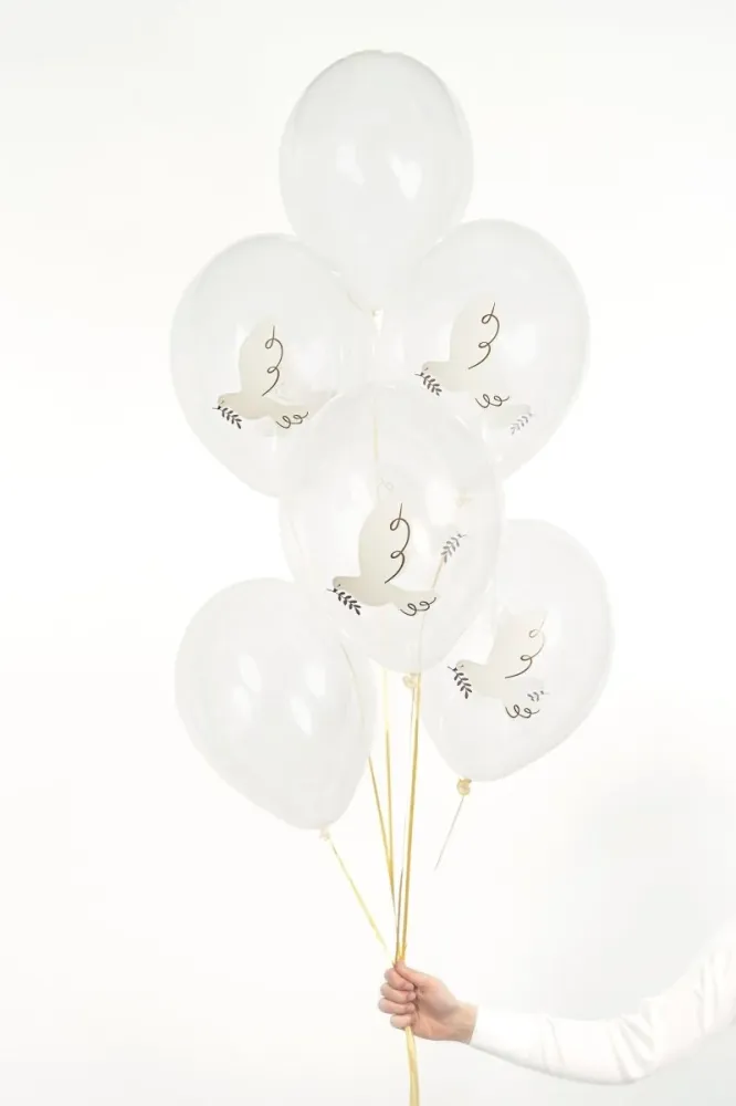 Ilmapallot Kyyhkyset 30cm 6kpl
