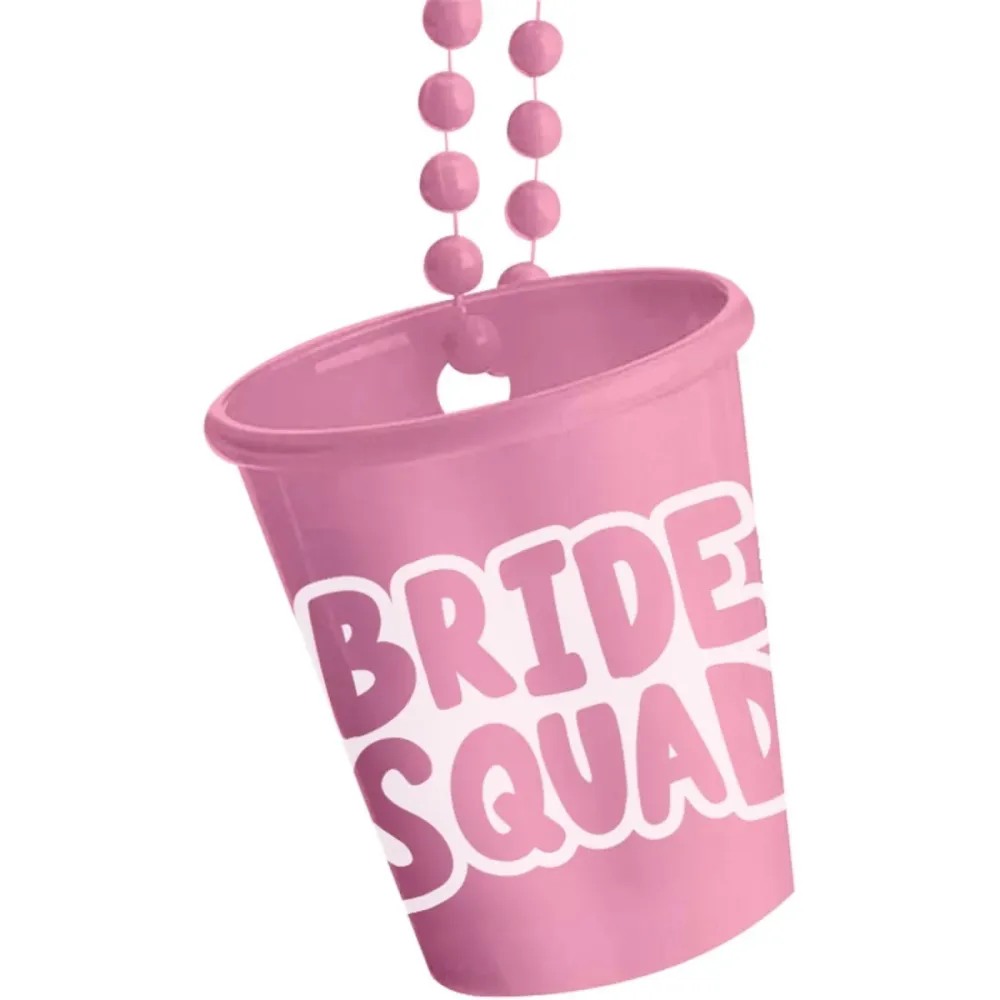 Juomalasi ketjussa - Bride Squad - She Said Yaasss - Pinkki