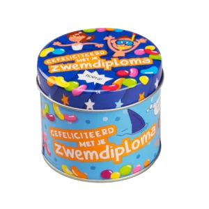 Karkkipurkki uimadiplomi 9cm