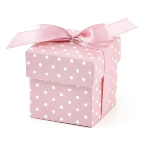 Lahjapakkaukset Dotted Light Pink 5.2cm 10kpl