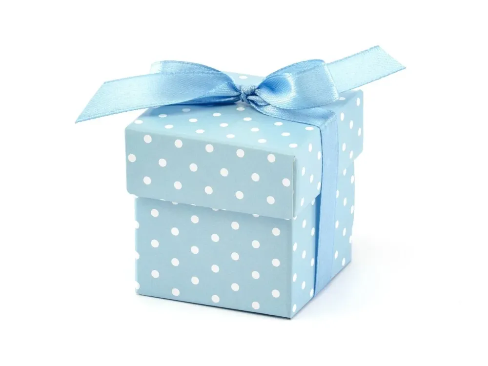 Lahjapakkaukset Dotted vaaleansininen 5.2cm 10kpl