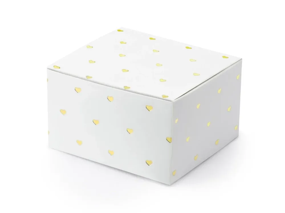 Lahjapakkaukset Mini Hearts Gold 6cm 10kpl 10kpl