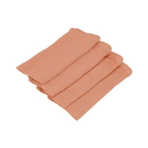 Oranssi lautasliinat puuvilla 40cm 4kpl
