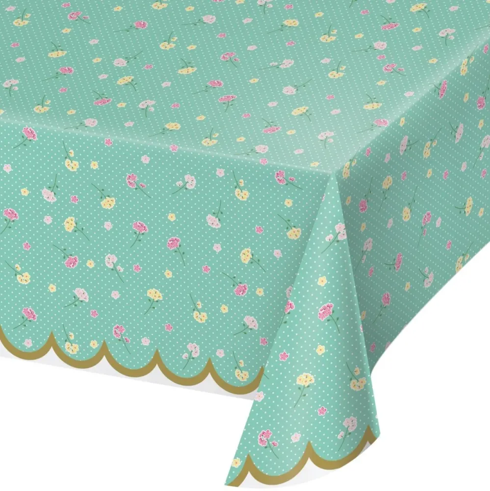 Pöytäliina Kukat Muovi 2.59m