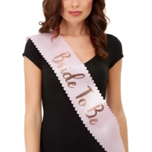 Sash Bride To Be Vaaleanpunainen Kulta