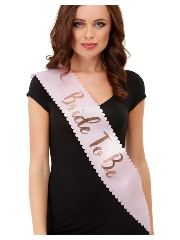 Sash Bride To Be Vaaleanpunainen Kulta