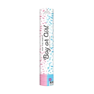 Sukupuolen paljastus konfetti tykki sininen paperi 40cm