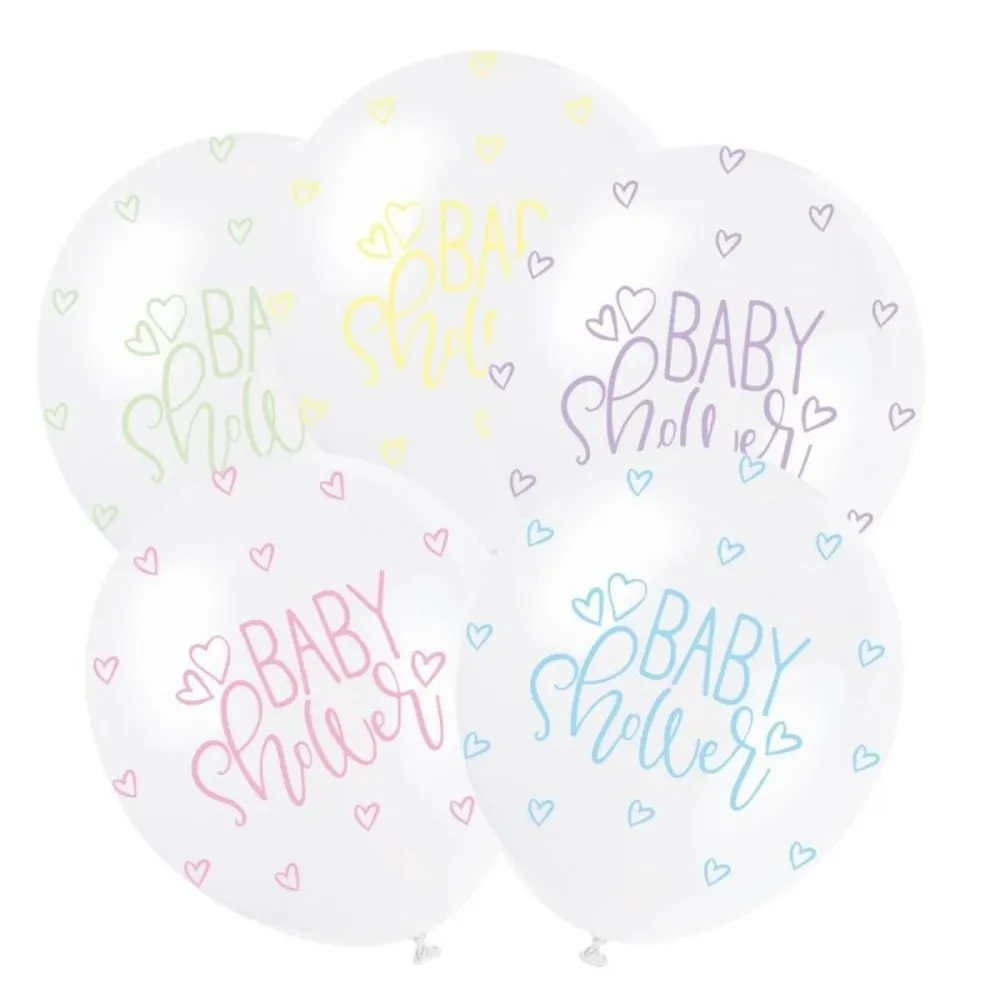 Syntymä ilmapallot Baby Shower Pastelli 30cm 5kpl