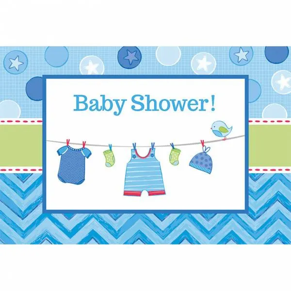 Syntymä Kutsut Baby Shower Poika 8kpl