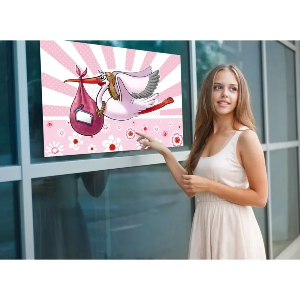 Syntymä lippu Tyttö 90cm