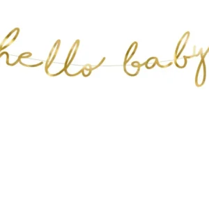 Syntymä seppele Hello Baby Gold 70cm