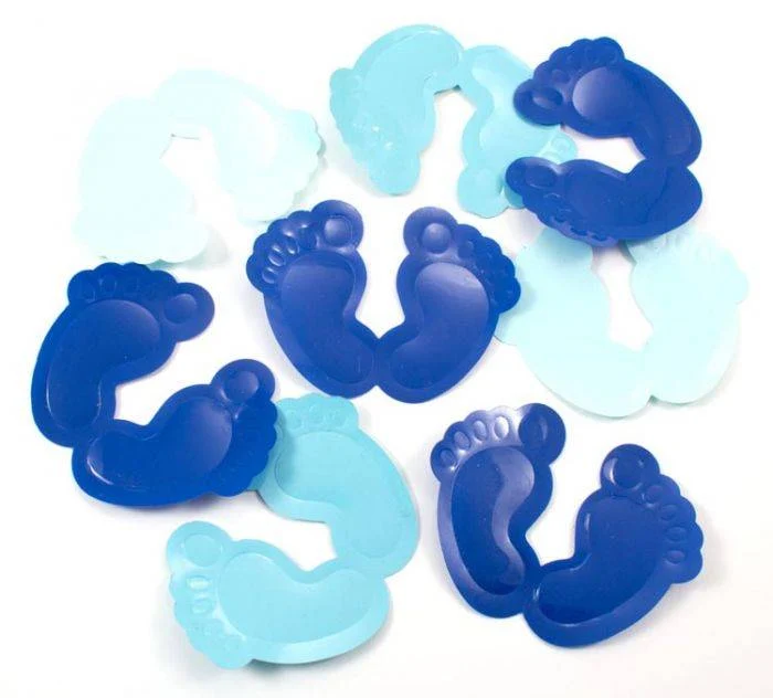 Syntymäkonfetti pojan jalat XL 8.5cm