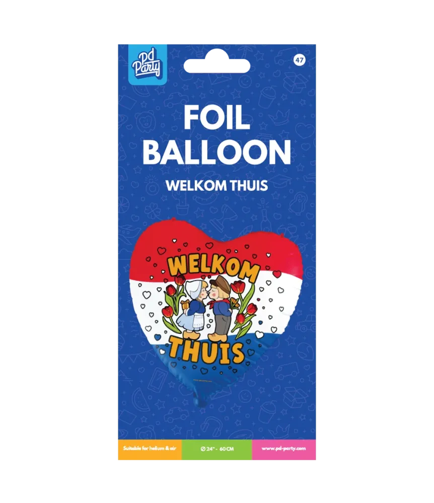 Tervetuloa kotiin helium ilmapallo tyhjä 60cm