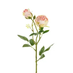 Vaaleanpunainen tekokukka ruusu 55cm