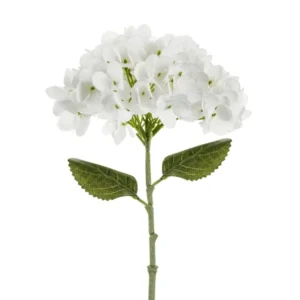 Valkoinen tekokukka Hortensia 35cm