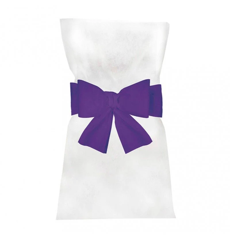 Violetti tuolin rusetti 19cm 6kpl