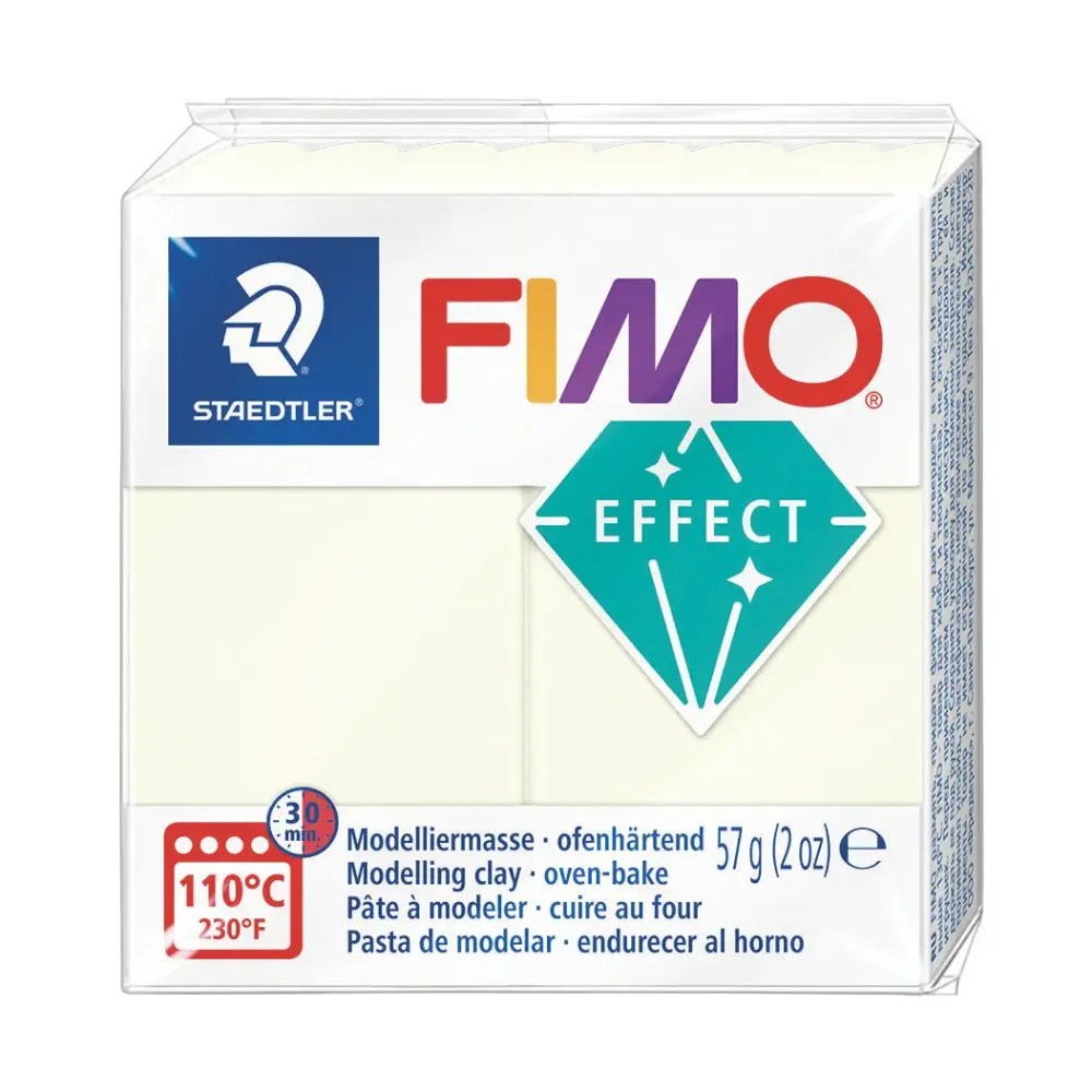 Fimomassa - Effect Pimeässähohtava Valkoinen