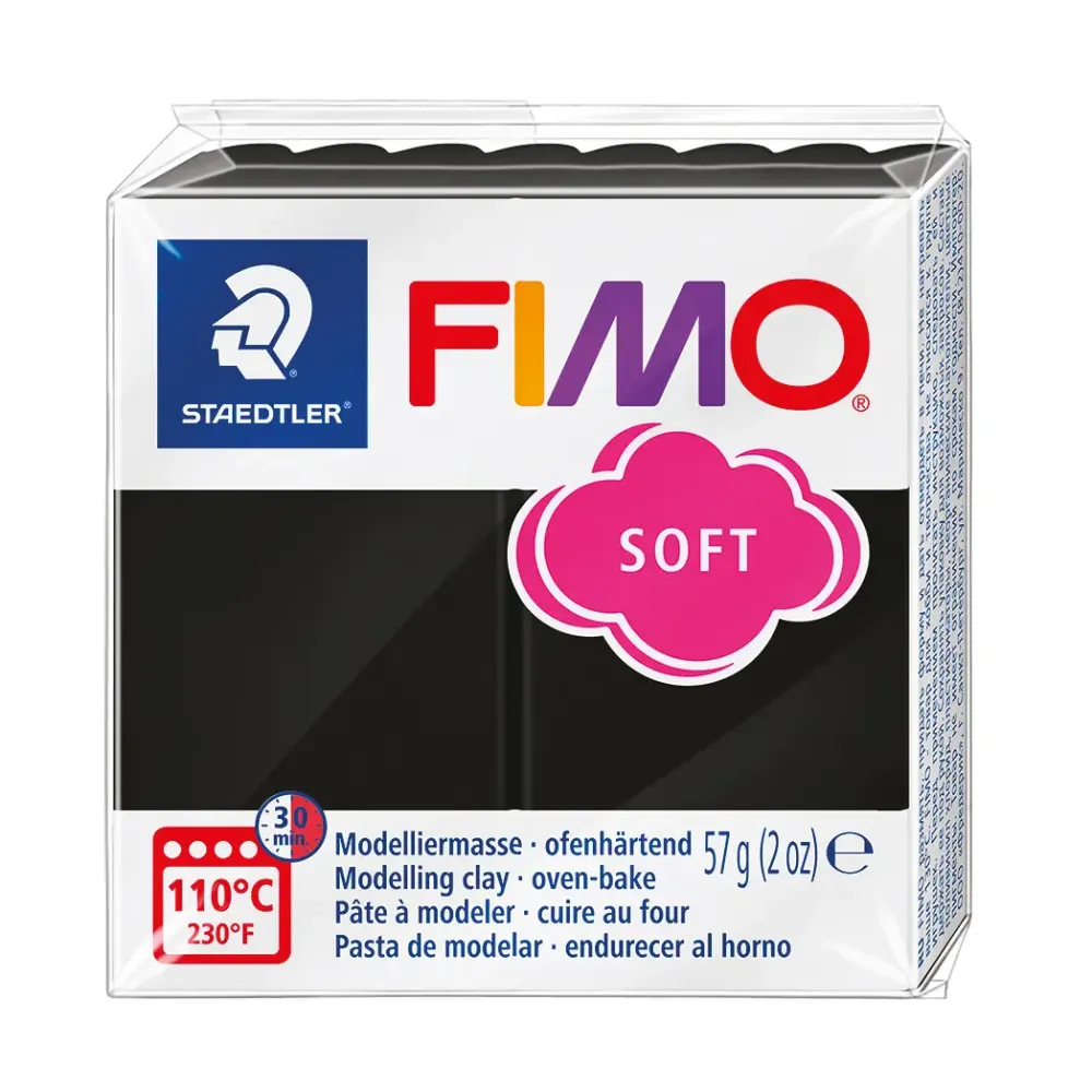 Fimomassa - Soft Musta