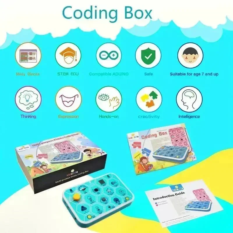 KeyeStudio Kidsbits Maker Coding Box V1.0 Aloituspakkaus Arduino STEM 7+