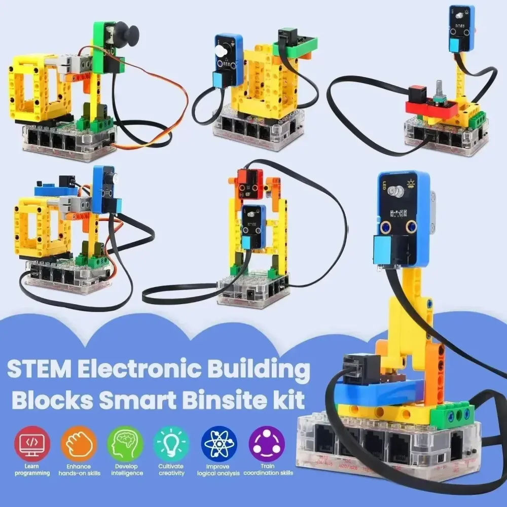 KeyeStudio Kidsbits STEM Elektroniset Rakennuspalikat SmartBinsite Kit ESP32