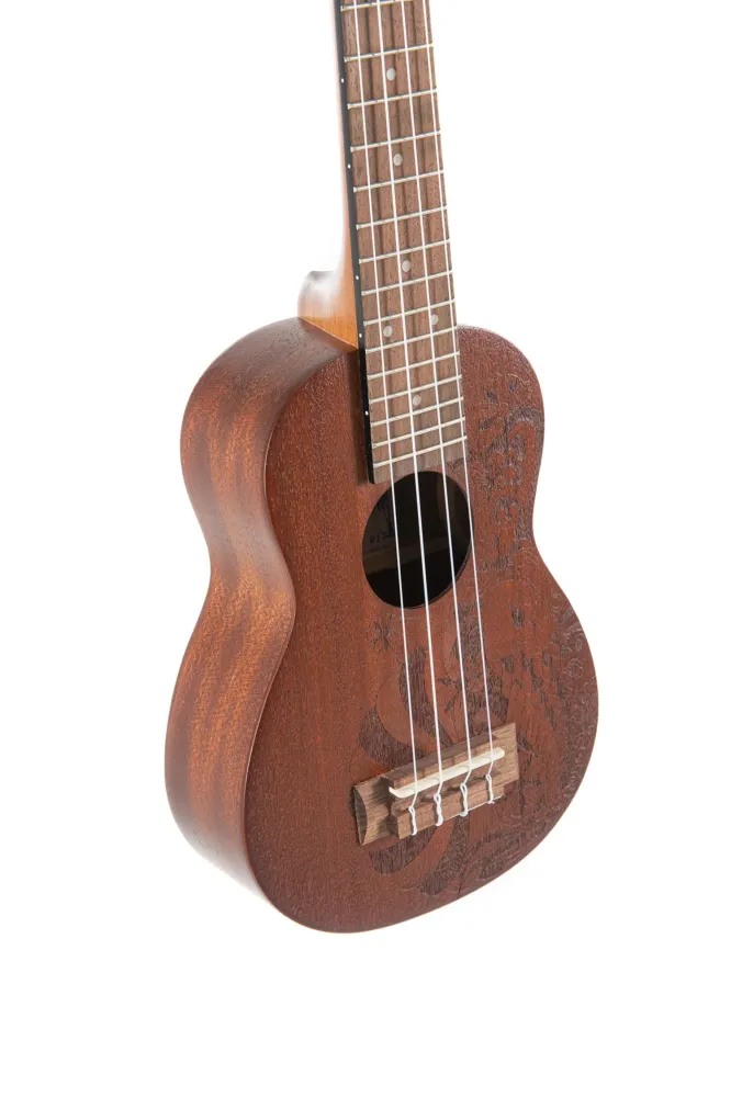 GEWA Soprano ukulele Manoa Tattoo - Soprano (Nippon Design)