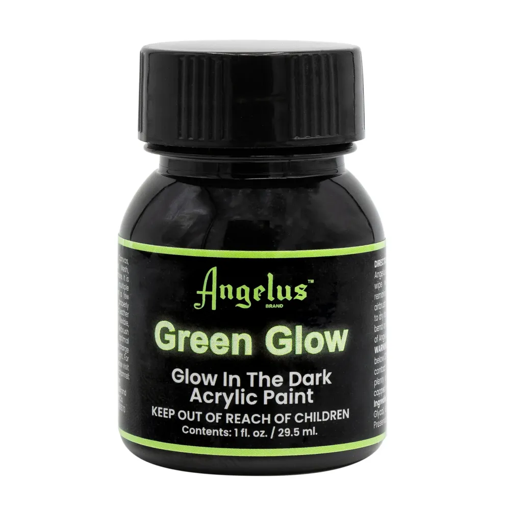 Angelus Green Glow Dark -nahkamaali, 1 oz