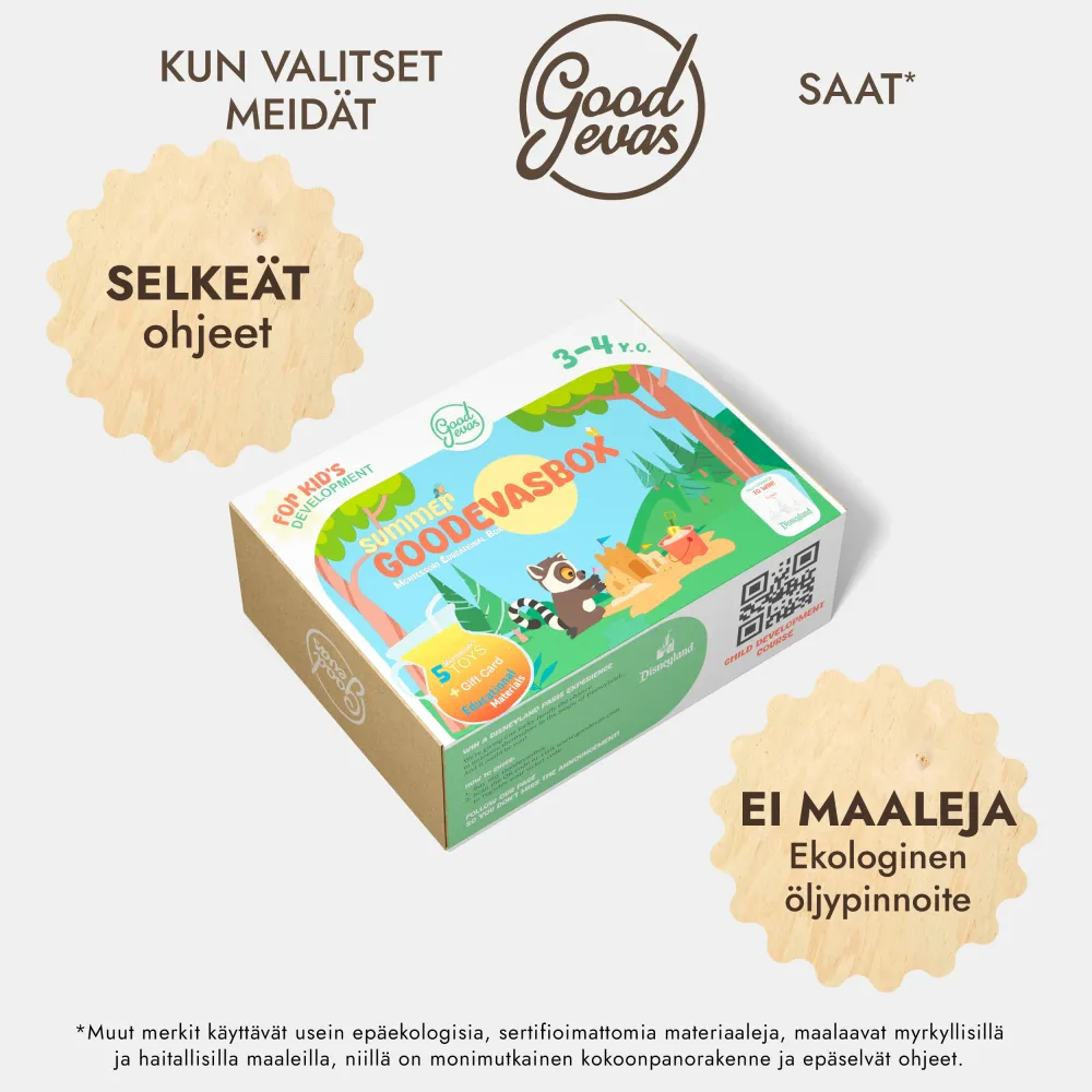 Vuosittainen leikkipakettitilaus (3–4 vuotta) — GoodevasBox