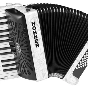 Bravo II 48 harmonikka valkoinen