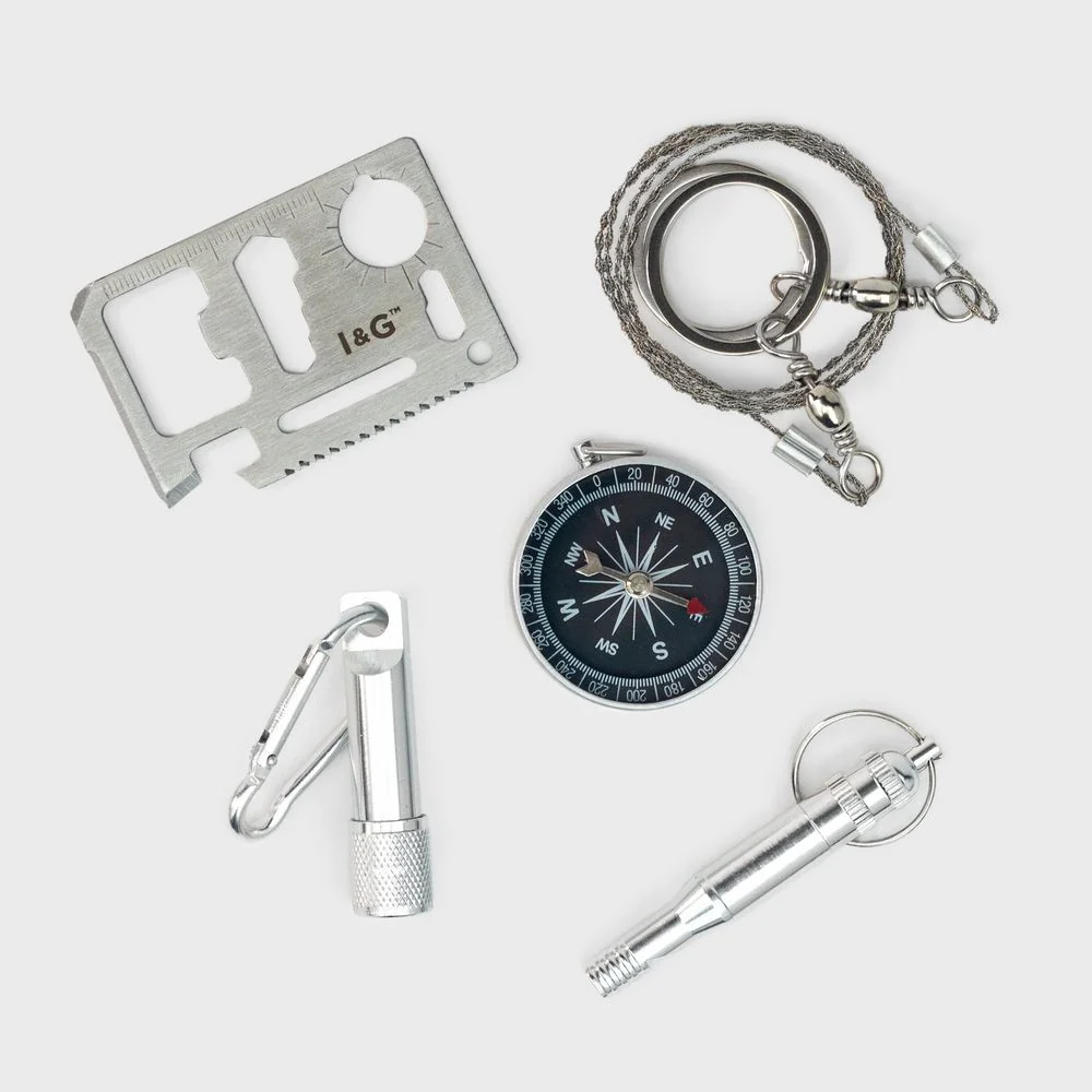 Apocalypse Survival Kit metallisessa lahjarasiassa