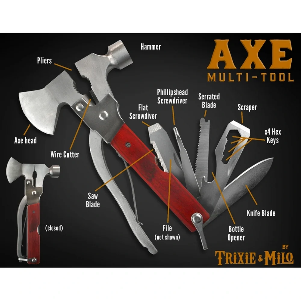 Trixie & Milo - Axe monitoimityökalu