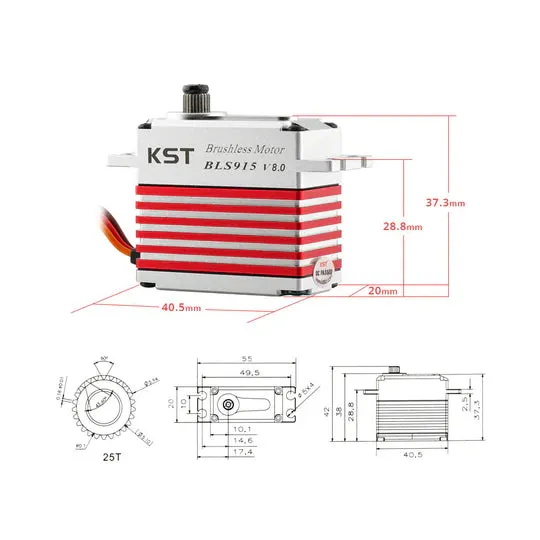 KST BLS915 V8.0 Harjaton HV Metallipalvelin 25Kgf.cm 0.07sek