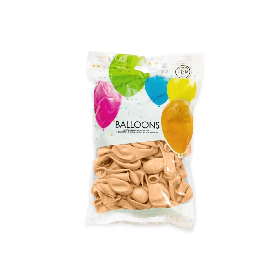 Beige ilmapallot 13cm 100kpl