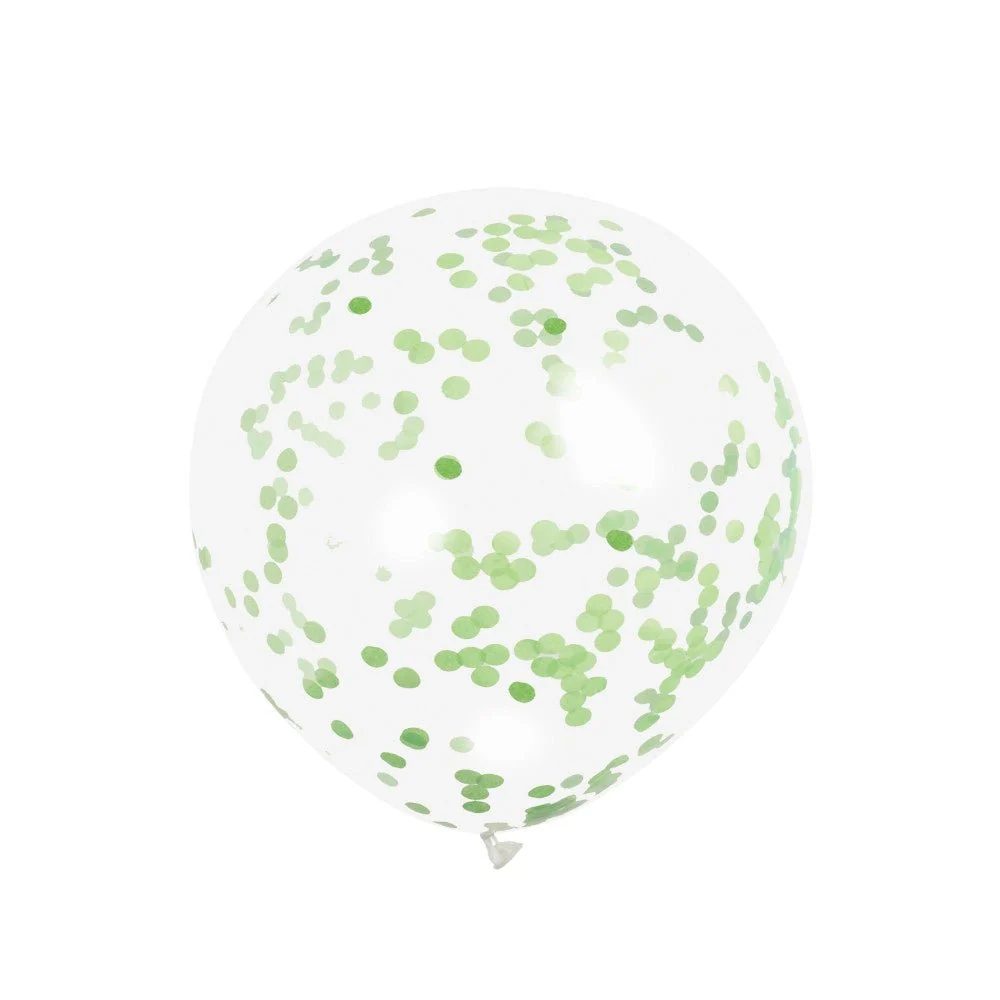 Confertti ilmapallot Lime Green 40cm 6kpl 6kpl