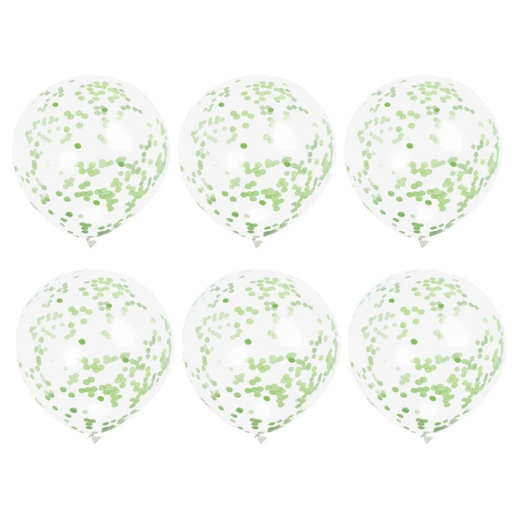Confertti ilmapallot Lime Green 40cm 6kpl 6kpl