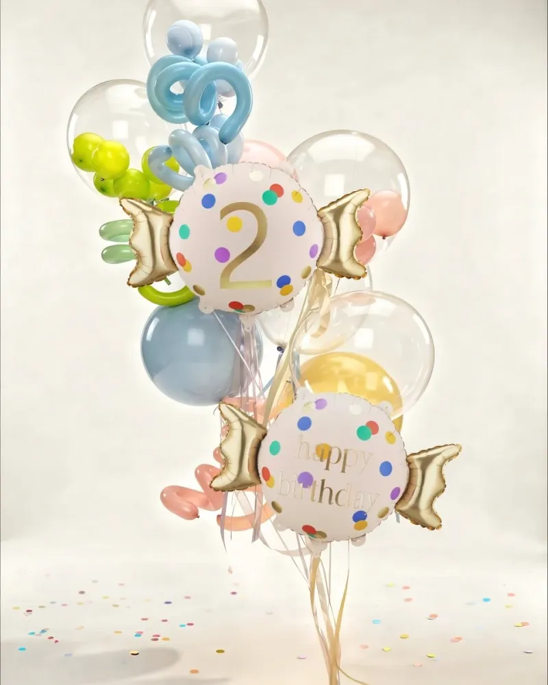 Folio ilmapallo Candy 2 vuotta 61cm tyhjä