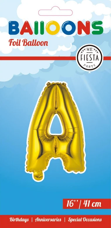 Folio ilmapallo kirjain Gold 41cm oljen kanssa