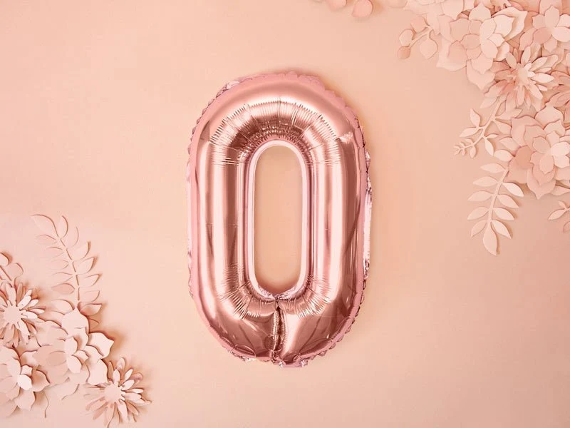 Folio ilmapallo kirjain O Rose Gold tyhjä 35cm