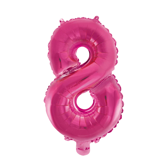 Folio ilmapallo Kuva 8 Fuksia XL 86cm tyhjä tyhjä