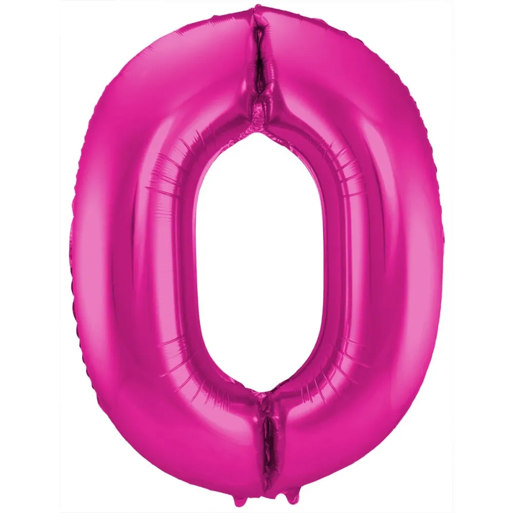 Folio ilmapallo kuva 0 Fuksia Metallic XL 86cm tyhjä