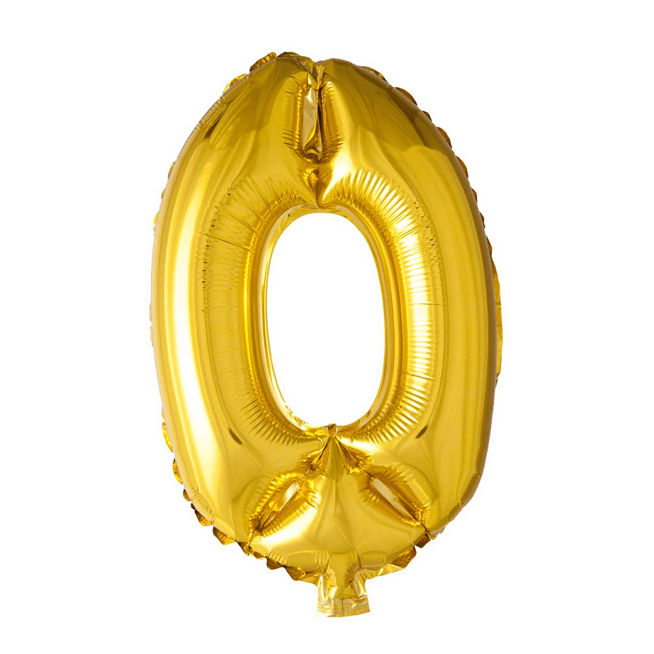 Folio ilmapallo kuva 0 Gold 41cm oljen kanssa olki