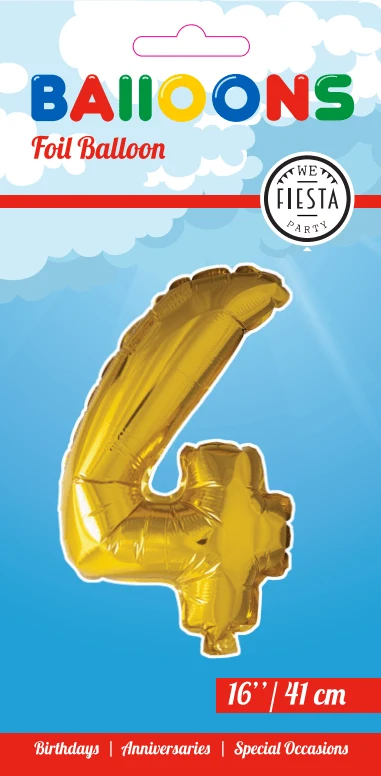 Folio ilmapallo kuva 4 Gold 41cm oljen kanssa
