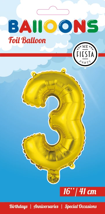 Folio ilmapallo kuva 3 Gold 41cm oljen kanssa