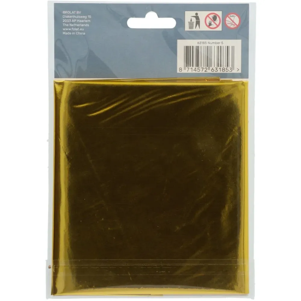 Folio ilmapallo Kuva 5 Gold Metallic XL 86cm tyhjä tyhjä