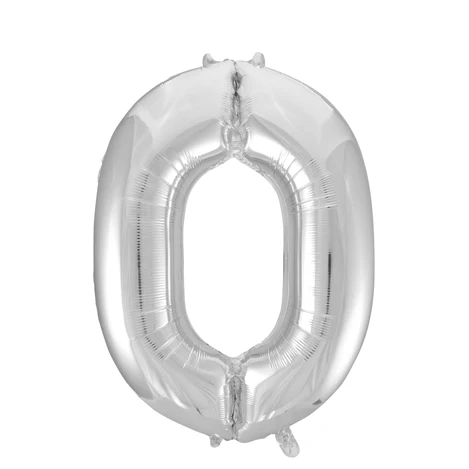 Folio ilmapallo kuva 0 hopea XL 86cm tyhjä
