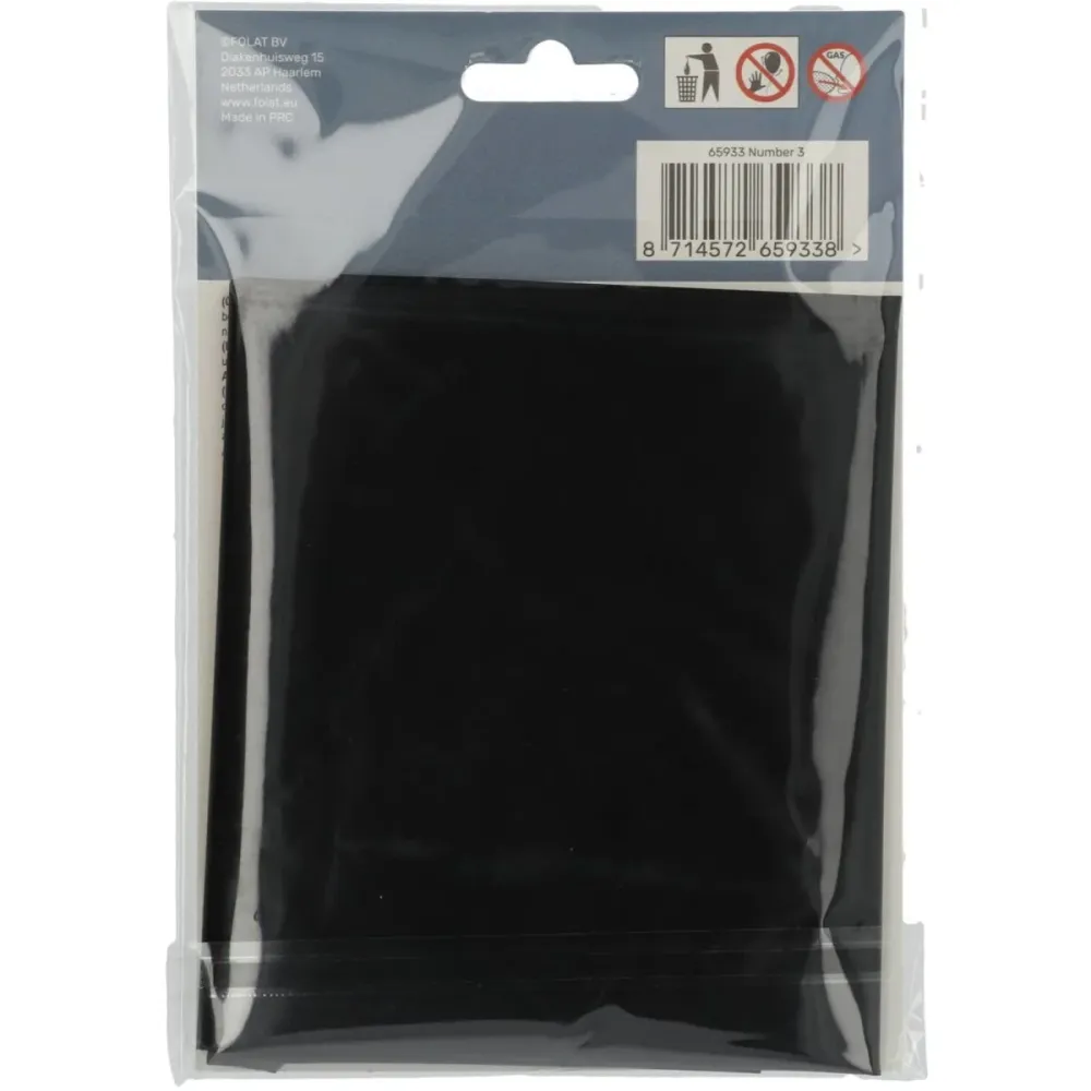 Folio ilmapallo Kuva 3 Matt Black XL 86cm tyhjä