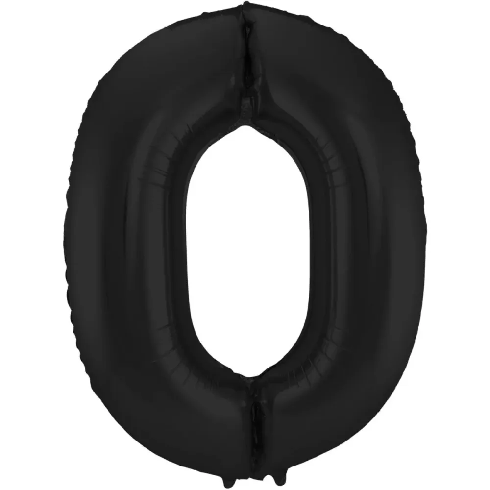 Folio ilmapallo Kuva 0 Matt Black XL 86cm tyhjä