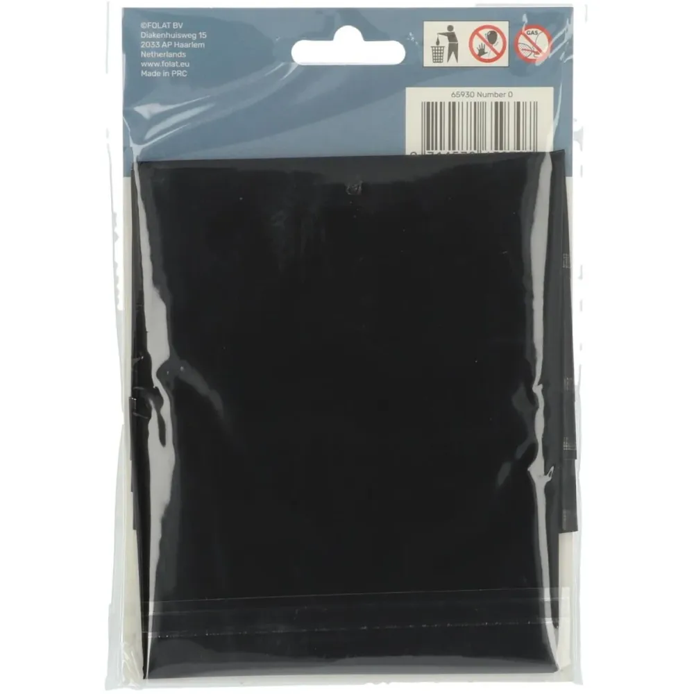 Folio ilmapallo Kuva 0 Matt Black XL 86cm tyhjä